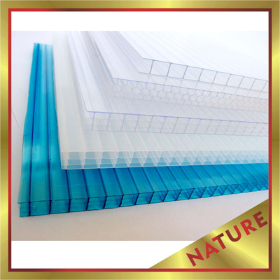 China four layers PC sheet,hollow polycarbonate sheet,mutil wall pc sheet,excellent construction cover! supplier