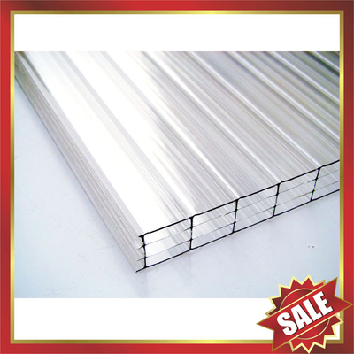 China PC four layers sheet,PC multiwall sheet,pc hollow sheet for waterproofing supplier