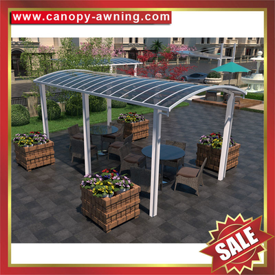 China hot selling outdoor backyard polycarbonate aluminum sunshade shelter gazebo canopy awning supplier