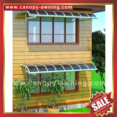 China excellent waterproofing super durable metal aluminium aluminum alu polycarbonate awning canopy shelter sunvisor for sale supplier