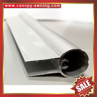 China Frontal alu Aluminum aluminium metal fixing bar profile connector for diy pc polycarbonate awning canopy canopies supplier
