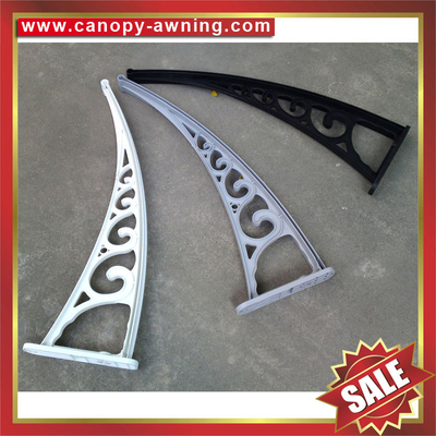 China excellent engineering plastic window door pc polycarbonate diy canopies awning canopy arm support bracket supplier