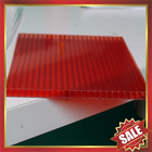 Red Hollow polycarbonate Sheet,color hollow polycarbonate sheet,cell polycarbonate sheet,pc sheeting for building cover