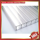 excellent mutil walls four layers PC sheet,multiwall PC sheet,hollow polycarbonate sheet