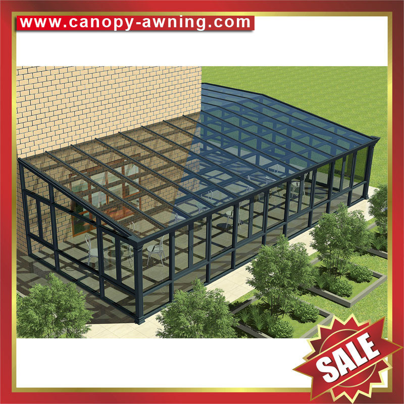 prefab solar villa gazebo glass aluminium aluminum frame sunroom sun
