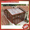 Prefabricated outdoor garden aluminum metal alu glass sun house,sunroom,aluminium structure,super durable! supplier