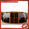 Beautiful outdoor garden alu aluminum pc polycarbonate gazebo pavilion sunroom sun room house tent dome China supplier