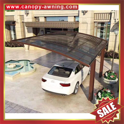 China backyard outdoor polycarbonate pc aluminium park car shelter canopy awning carport for sale supplier