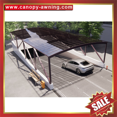 China customized outdoor aluminum polycarbonate corridor walkway passage canopy awning shelter cover for the projects supplier