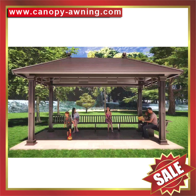 China high quality outdoor garden park aluminum pavilion gazebo canopy awning shelter supplier