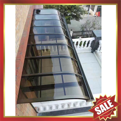 China beautiful modern anti-UV sun rain metal aluminium aluminum alloy polycarbonate awning canopy shelter for gazebo patio supplier