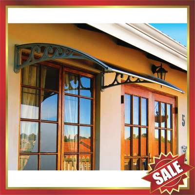 China Nice house door window pc polycarbonate canopy canopies awning shelter cover diy supplier