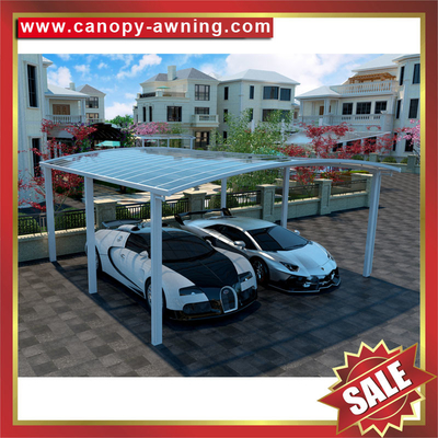 China outdoor backyard polycarbonate aluminum park car shelter canopy awning garage carport for sale supplier