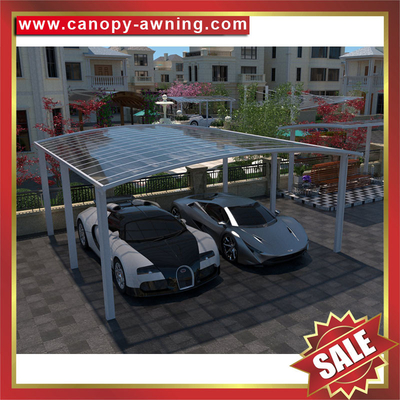 China hot selling outdoor backyard polycarbonate aluminum park cars shelter canopy awning garage carport supplier