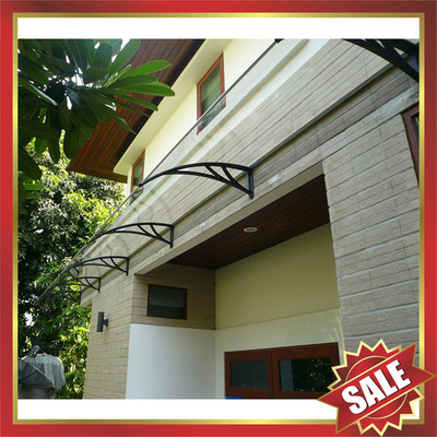 China hot sale outdoor house window door diy awning canopy shelter shield cover with engineering plastic brackt supplier