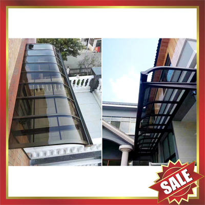 China villa house garden patio gazebo balcony corridor porch window door aluminum alloy polycarbonate pc awning canopy shelter supplier