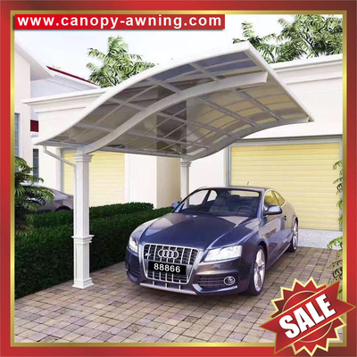 China super durable villa garden parking metal aluminium aluminum alloy carport car rain sun shed shelter canopy awning supplier