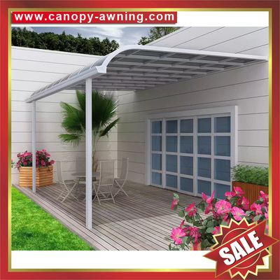 China outdoor villa building gazebo patio balcony aluminum frame pc polycarbonate window door awning canopy shelter canopies supplier