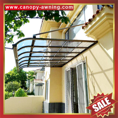 China outdoor house window door patio gazebo proch aluminum polycarbonate pc awning canopy canopies cover shelter covers supplier