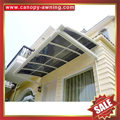 China outdoor gazebo patio sunshade metal aluminium aluminum pc polycarbonate window door awning canopy awnings shelter cover supplier
