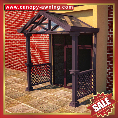 China outdoor villa house patio gazebo porch door aluminum alu metal glass awning canopy canopies cover cabin shelter kits supplier