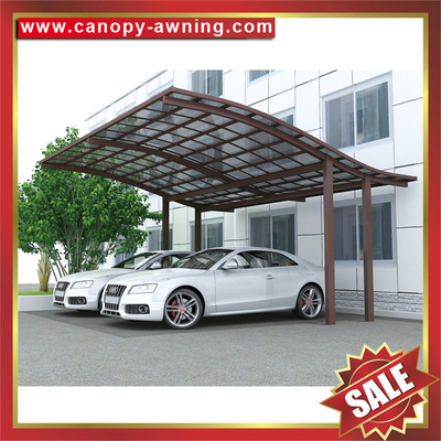 China excellent outdoor aluminum alu polycarbonate villa hotel garden parking car shelter carport canopy awning shed shield supplier