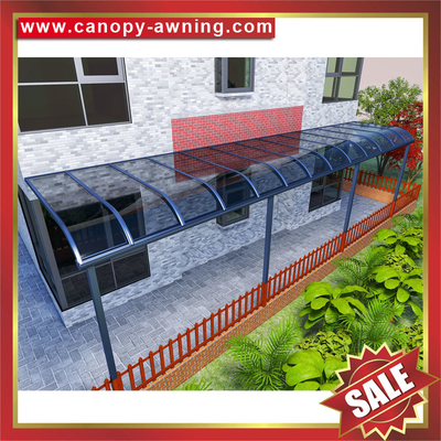 China patio balcony terrace porch aluminum alu frame clear pc polycarbonate window door awning canopy shelter cover for sale supplier