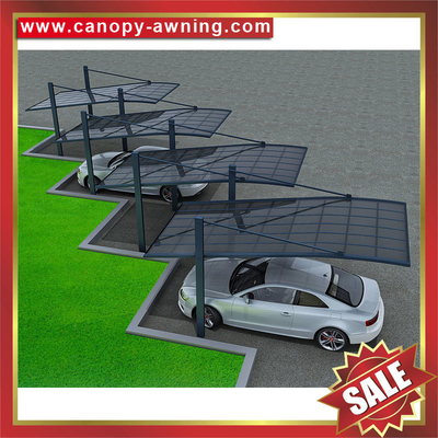 China outdoor villa house hauling pc polycarbonate aluminium aluminium parking car shelter canopy awning cover shield carport supplier