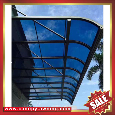 China house alu aluminum aluminium pc polycarbonate awning canopy shelter cover canopies for gazebo patio terrace balcony supplier