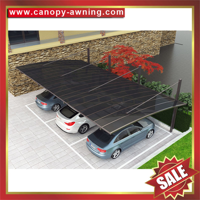 China hot selling outdoor cantilevered alu aluminum pc polycarbonate braces hauling park car shelter canopy carport supplier