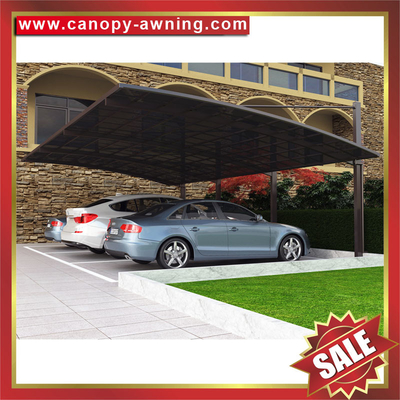 China excellent outdoor cantilevered alu aluminium pc polycarbonate braces hauling park car shelter canopy awning carport supplier