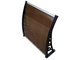 brown Awning/Canopy with hollow PC sheet supplier