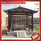 outdoor garden park wood look Aluminium aluminum pavilion gazebo canopy awning shelter for sale supplier