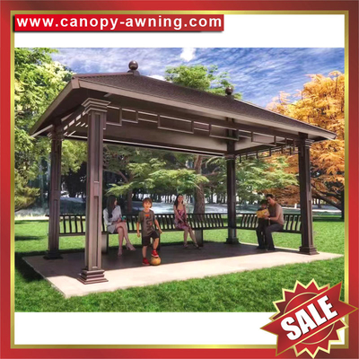 beautiful outdoor garden park backyard aluminum pavilion gazebo canopy awning shed shelter for sales supplier