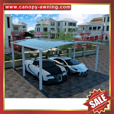outdoor backyard polycarbonate aluminium park double cars shelter canopy awning cover carport for sale supplier