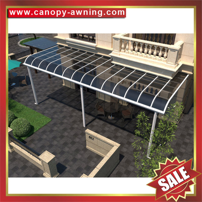 hot selling outdoor backyard polycarbonate aluminum sunshade shelter gazebo canopy awning supplier