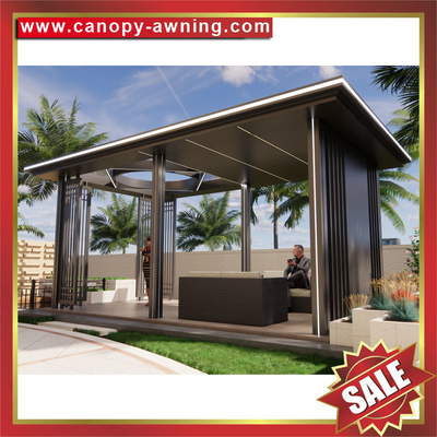 hot selling backyard garden park wood look Aluminum gazebo pavilion canopy awning shelter supplier