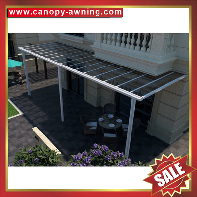 Excellent house backyard patio terrace balcony aluminum polycarbonate awning canopy canopies shelter supplier