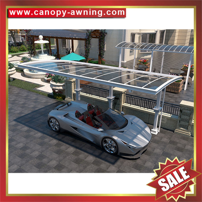 luxury rome style backyard polycarbonate aluminium parking single car shelter canopy awning cover carport for sale supplier