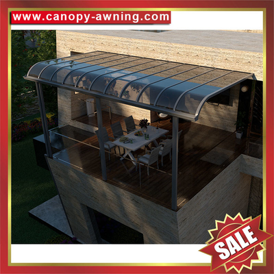 outdoor backyard patio terrace balcony awning canopy canopies shelter with aluminum frame and polycarbonate sheet supplier