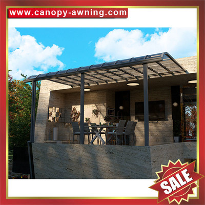 outdoor backyard patio terrace balcony awning canopy canopies shelter with aluminum frame and polycarbonate sheet supplier