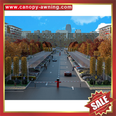 high quality outdoor cantilever polycarbonate aluminum parking bouble cars shelter canopy awning carport for sale supplier