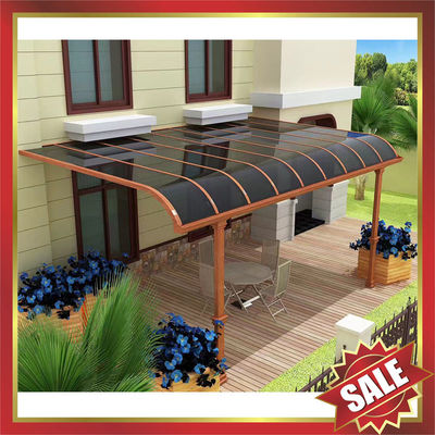 outdoor villa house garden patio gazebo balcony sun rain aluminum polycarbonate pc awning canopy canopies cover shelter supplier