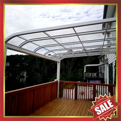 outdoor villa house garden patio gazebo balcony sun rain aluminum polycarbonate pc awning canopy canopies cover shelter supplier