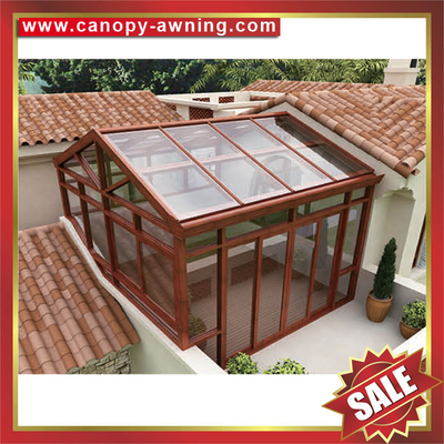 Prefabricated outdoor garden aluminum metal alu glass sun house,sunroom,aluminium structure,super durable! supplier