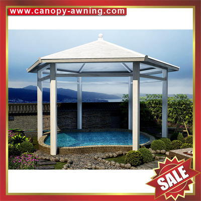 high quality Outdoor Public garden park aluminum alu Circular rounded shape roof gazebo pavilion canopy awning shelter supplier