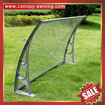 house diy door window pc polycarbonate canopy awning shelter canopies cover with cast aluminum alu bracket arm for sale supplier