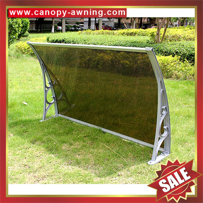 house diy door window pc polycarbonate canopy awning shelter canopies cover with cast aluminum alu bracket arm for sale supplier