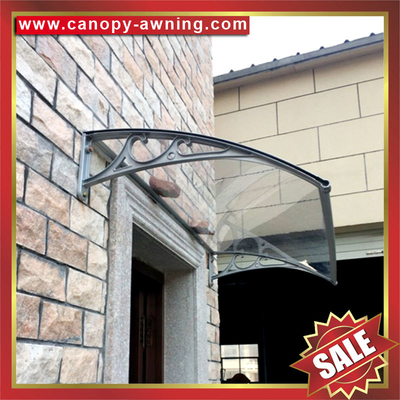 house diy door window pc polycarbonate canopy awning shelter canopies cover with cast aluminum alu bracket arm for sale supplier